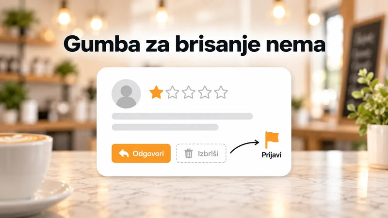 Gumb za brisanje tuđe Google recenzije ne postoji, umjesto njega ide prijava